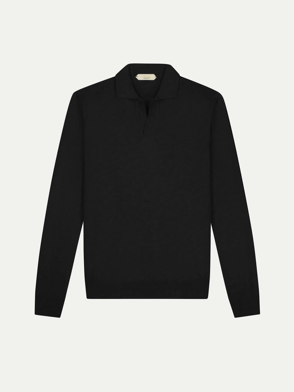 Westbourne Cashwool Longsleeve Polo Black