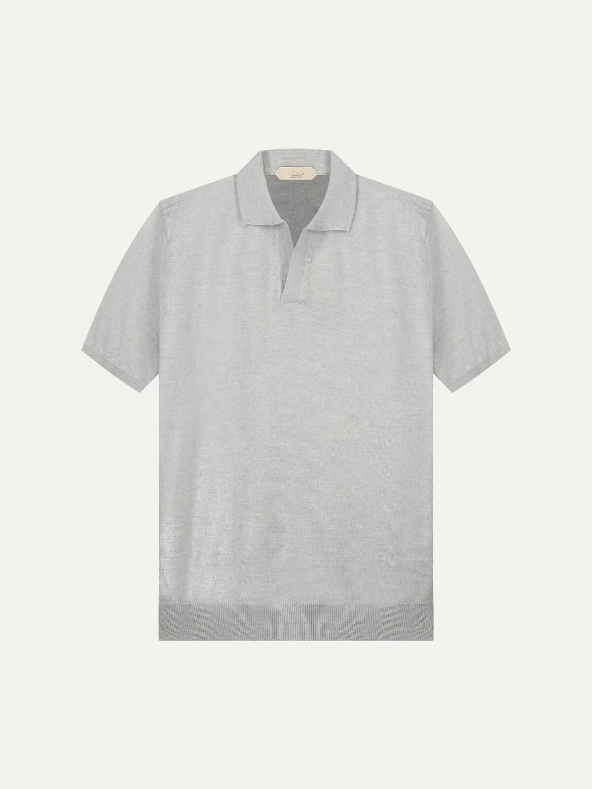 Artisan Cashwool Polo Light Grey
