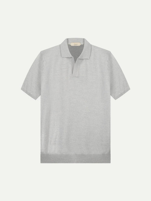 Artisan Cashwool Polo Light Grey