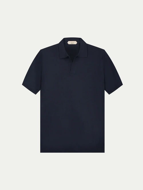 Artisan Cashwool Polo Navy Blue